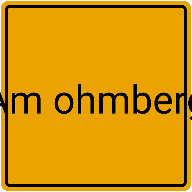 Meldebestätigung Am Ohmberg